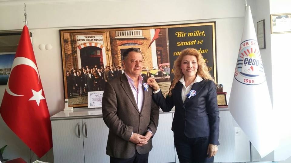 zmir eme Yerel_Haberler - eme Vergi Dairesi Mdrnden esnaf odalarna ziyaret
