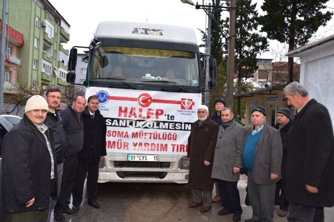 Manisa Krkaa Yerel_Haberler - Somadan Halepe 54 ton kmr
